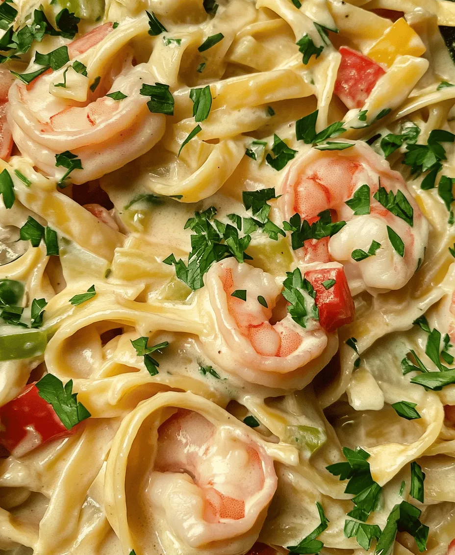 At the heart of Jamaican Shrimp Pasta lies fresh shrimp, which is not only the star of the dish but also a source of essential nutrients. When selecting shrimp, it is crucial to opt for the freshest possible option, as this directly impacts the flavor and texture of the dish. Fresh shrimp should have a mild, briny scent, and the flesh should be firm to the touch. Not only is shrimp a delicious protein choice, but it also boasts numerous health benefits. Rich in high-quality protein, omega-3 fatty acids, and essential vitamins and minerals, shrimp is a nutritious addition to your diet.