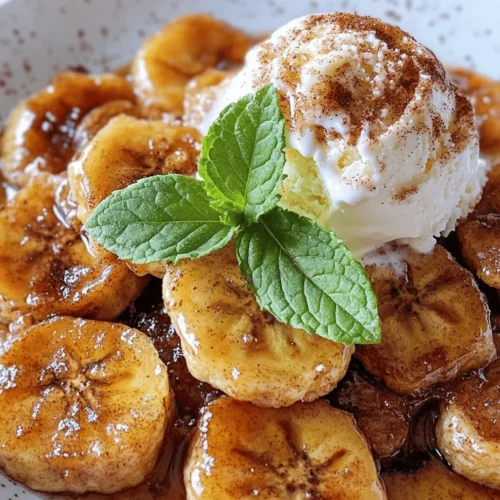 Sweet & Spicy Pan Fried Cinnamon Bananas are a delightful dessert that marries the natural sweetness of ripe bananas with the warm, comforting flavors of cinnamon and nutmeg. This simple yet indulgent dish can elevate your everyday meals or serve as a standout treat for special occasions. Not only are these pan-fried bananas incredibly satisfying, but they also come together in under 10 minutes, making them a perfect option for those craving a quick, easy, and delicious dessert.