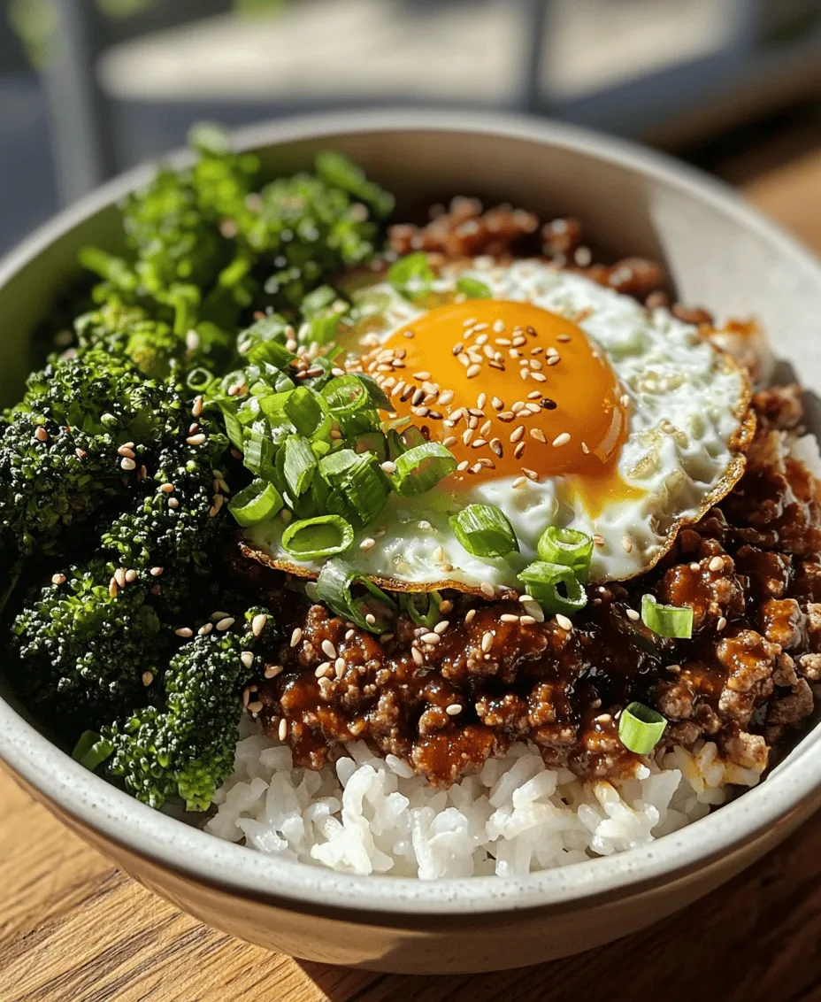 To create a truly delicious Savory Korean Ground Beef Bowl, it is essential to understand the key ingredients that come together to form this dish. Each component plays a significant role in building the flavor profile, from the ground beef to the sauces and the accompanying vegetables.