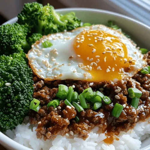 To create a truly delicious Savory Korean Ground Beef Bowl, it is essential to understand the key ingredients that come together to form this dish. Each component plays a significant role in building the flavor profile, from the ground beef to the sauces and the accompanying vegetables.
