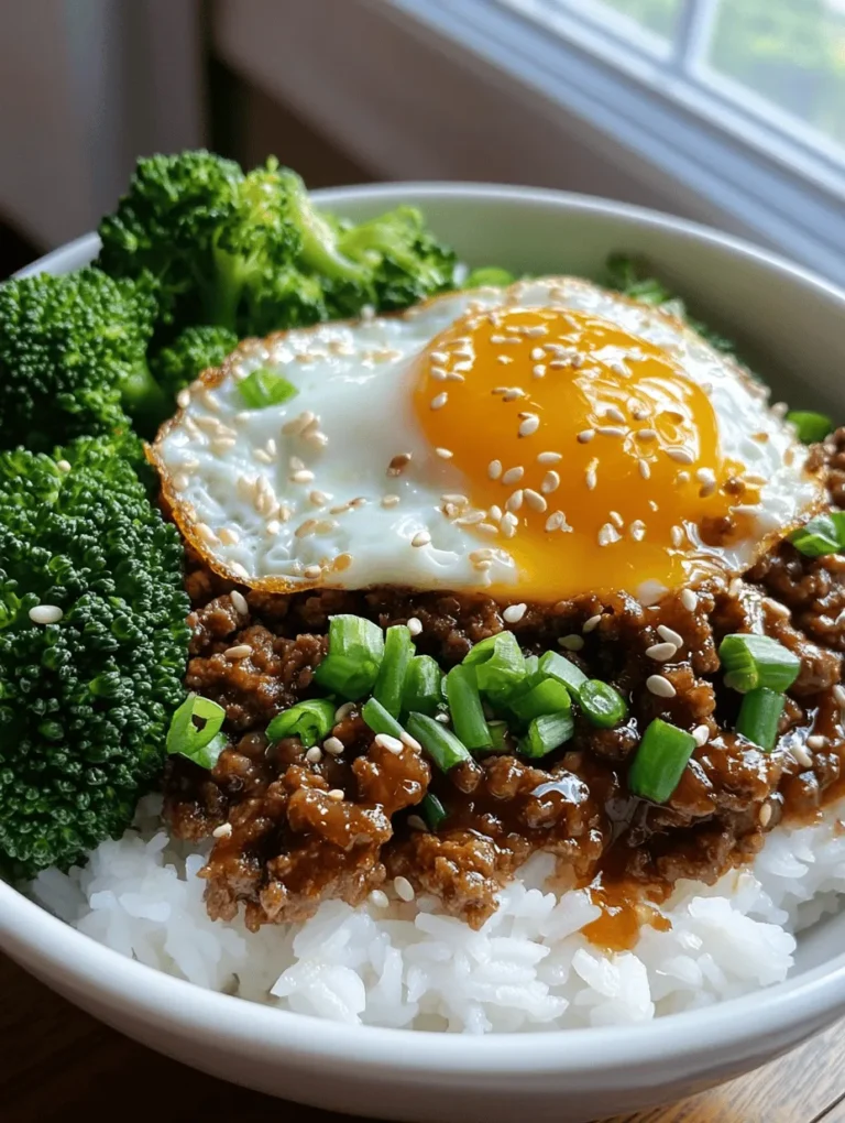 To create a truly delicious Savory Korean Ground Beef Bowl, it is essential to understand the key ingredients that come together to form this dish. Each component plays a significant role in building the flavor profile, from the ground beef to the sauces and the accompanying vegetables.