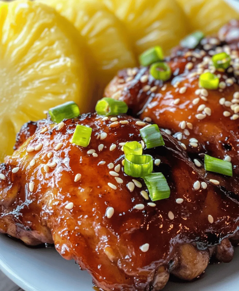 Aloha Shoyu Chicken is a mouthwatering dish that brings the vibrant flavors of Hawaii right to your dinner table. Originating from the beautiful islands of Hawaii, this recipe embodies the essence of tropical cuisine, combining sweet and savory elements that are sure to tantalize your taste buds. With juicy chicken thighs marinated in a delightful blend of soy sauce, brown sugar, pineapple juice, and aromatic spices, Aloha Shoyu Chicken captures the spirit of the islands in every bite.