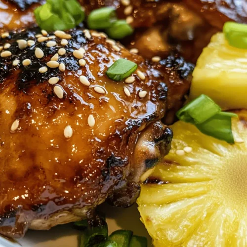 Aloha Shoyu Chicken is a mouthwatering dish that brings the vibrant flavors of Hawaii right to your dinner table. Originating from the beautiful islands of Hawaii, this recipe embodies the essence of tropical cuisine, combining sweet and savory elements that are sure to tantalize your taste buds. With juicy chicken thighs marinated in a delightful blend of soy sauce, brown sugar, pineapple juice, and aromatic spices, Aloha Shoyu Chicken captures the spirit of the islands in every bite.
