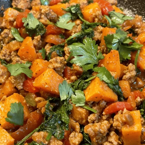 In the world of quick and nutritious meals, the Ground Turkey Sweet Potato Skillet stands out as a shining example of health-conscious comfort food. This harmonious combination of lean ground turkey, vibrant sweet potatoes, and a medley of colorful vegetables creates a dish that not only satisfies the taste buds but also nourishes the body. Perfect for busy weeknights or meal prep, this skillet recipe is not only easy to prepare but also delivers on flavor, making it an ideal choice for families and individuals alike.