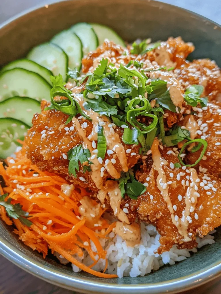 The Bang Bang Chicken Bowl is a vibrant and mouthwatering dish that has captured the hearts (and appetites) of food lovers everywhere. Combining succulent chicken with a delightful blend of flavors and textures, this recipe has gained popularity in Asian-inspired cuisine, especially among those looking for a satisfying meal that doesn't compromise on taste. With juicy chicken, colorful vegetables, and a creamy yet spicy sauce, the Bang Bang Chicken Bowl is not just a feast for the palate but also a visual delight.