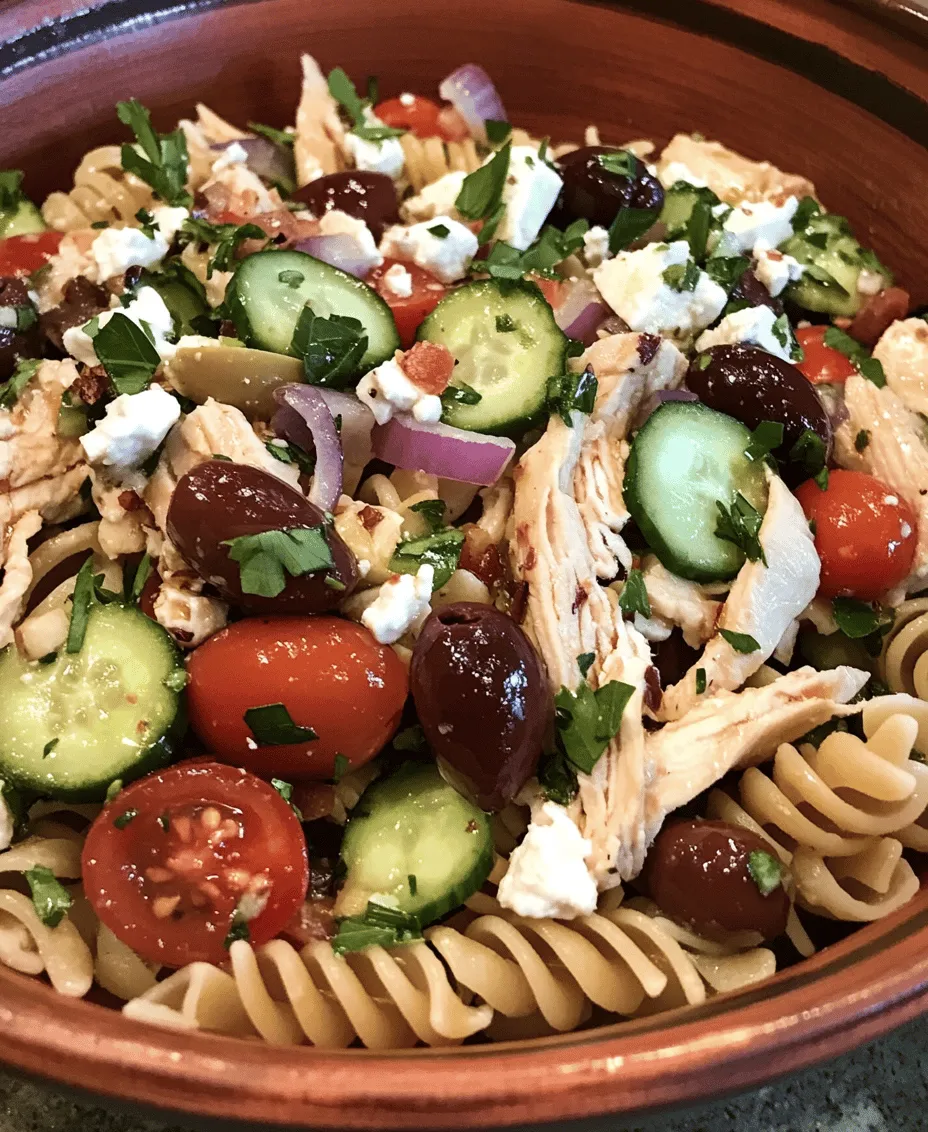 Mediterranean cuisine has captivated food lovers across the globe with its vibrant flavors, aromatic herbs, and fresh ingredients. Known for its health benefits, this culinary tradition emphasizes a diet rich in fruits, vegetables, whole grains, lean proteins, and healthy fats. The Mediterranean Chicken Pasta Salad is a shining example of this cuisine – a refreshing and nutritious dish that beautifully blends the essence of the Mediterranean with the comfort of pasta.