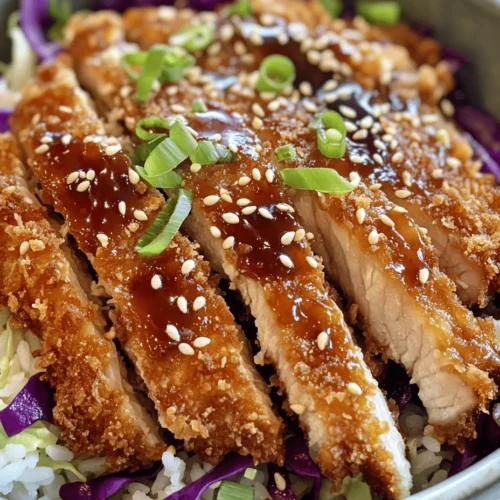 If you’re a fan of hearty, satisfying meals that offer an exciting combination of textures and flavors, then look no further than Crunchy Crispy Katsu Bowls. This delightful dish, rooted in Japanese cuisine, brings together juicy pieces of katsu—typically breaded and fried meat—served on a bed of fluffy rice and topped with fresh vegetables. The dish is not just visually appealing; it’s a celebration of contrasts: the crispy katsu, the chewy rice, and the tangy, rich tonkatsu sauce create an unforgettable dining experience.