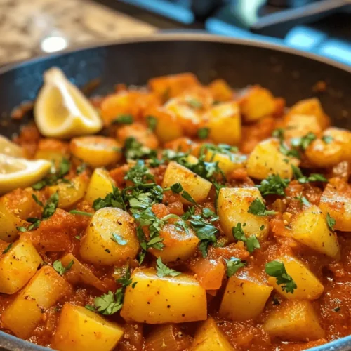 Dopiazeh Aloo is a delightful and aromatic Persian potato curry that embodies the rich culinary traditions of Iran. This dish, which translates to "two onions," showcases how integral onions are to Persian cooking, not just as a base but as a prominent flavor component. With its comforting texture and vibrant flavors, Dopiazeh Aloo has become a favorite among both locals and enthusiasts of Persian cuisine. Potato curries, in particular, hold a special place in many cultures, providing warmth and satisfaction with every bite.