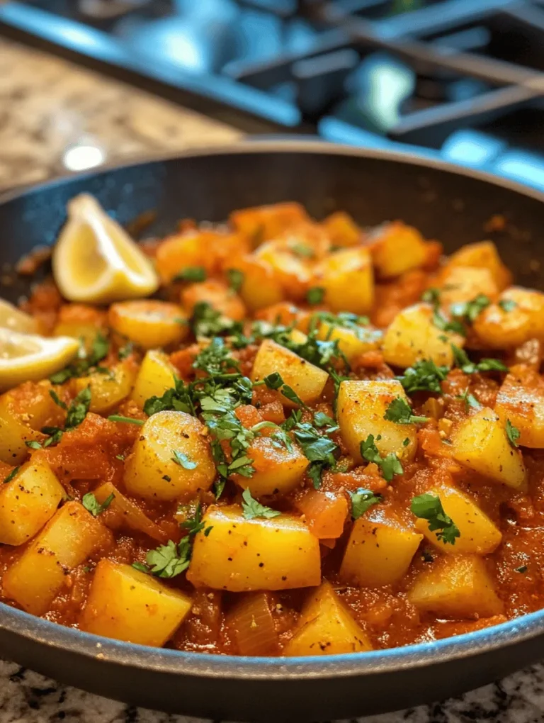 Dopiazeh Aloo is a delightful and aromatic Persian potato curry that embodies the rich culinary traditions of Iran. This dish, which translates to "two onions," showcases how integral onions are to Persian cooking, not just as a base but as a prominent flavor component. With its comforting texture and vibrant flavors, Dopiazeh Aloo has become a favorite among both locals and enthusiasts of Persian cuisine. Potato curries, in particular, hold a special place in many cultures, providing warmth and satisfaction with every bite.