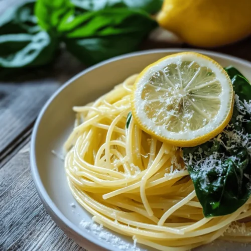 Welcome to the vibrant and refreshing world of Lemon Spinach Pasta, a dish that masterfully combines the zesty brightness of lemon with the earthy goodness of fresh spinach. This recipe is not just about flavors; it’s about celebrating simple, wholesome ingredients in a way that delights the senses. Perfect for a quick weeknight dinner or a light lunch, Lemon Spinach Pasta is an embodiment of how easy it can be to create a meal that is both nourishing and satisfying.