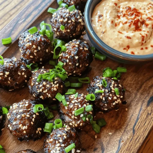 Explore the exciting world of Korean cuisine with this delectable recipe for Korean BBQ Meatballs paired with a zesty spicy mayo dip. This dish beautifully combines the savory flavors of traditional Korean ingredients with the comfort of homemade meatballs, making it a perfect appetizer or main dish for any occasion. The popularity of Korean BBQ has soared in recent years, captivating taste buds with its unique balance of sweet, spicy, and savory notes. By preparing these Korean BBQ meatballs in your kitchen, you can experience the vibrant flavors of Korea without needing to visit a restaurant.