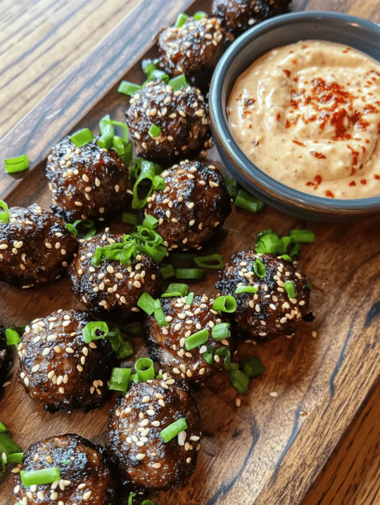 Explore the exciting world of Korean cuisine with this delectable recipe for Korean BBQ Meatballs paired with a zesty spicy mayo dip. This dish beautifully combines the savory flavors of traditional Korean ingredients with the comfort of homemade meatballs, making it a perfect appetizer or main dish for any occasion. The popularity of Korean BBQ has soared in recent years, captivating taste buds with its unique balance of sweet, spicy, and savory notes. By preparing these Korean BBQ meatballs in your kitchen, you can experience the vibrant flavors of Korea without needing to visit a restaurant.