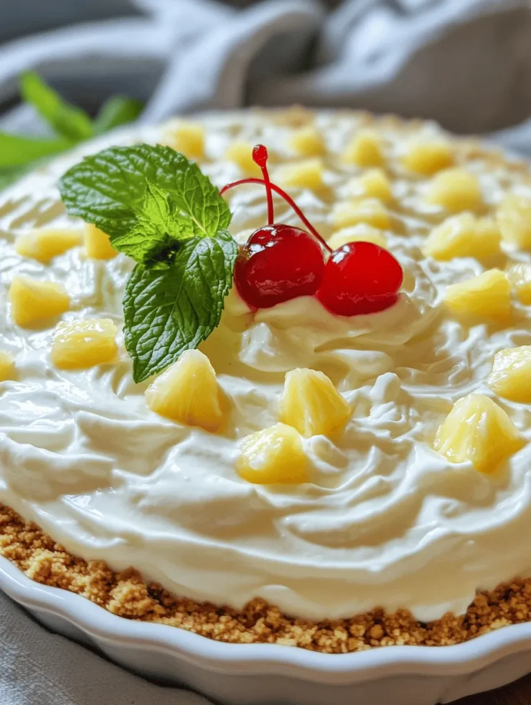 If you're searching for a dessert that marries simplicity with an explosion of flavor, look no further than the No Bake Pineapple Cream Delight. This delightful treat has captivated taste buds everywhere with its refreshing tropical flair and creamy texture. Perfect for warm weather gatherings or as a light finish to any meal, this dessert stands out as a crowd-pleaser that's both easy to make and deliciously satisfying.