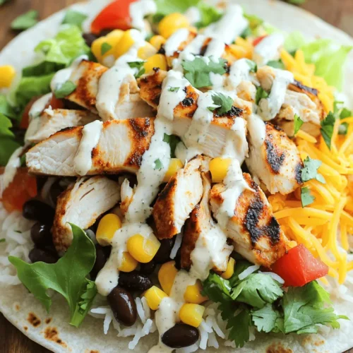 Welcome to the world of delicious, quick meals that cater to busy lifestyles and casual gatherings. The Easy Chipotle Ranch Grilled Chicken Burrito is a culinary gem that not only satisfies hunger but also delights the taste buds with its fusion of bold flavors. Imagine tender grilled chicken enveloped in a soft tortilla, all enhanced by the zesty, creamy goodness of chipotle ranch dressing. This dish is perfect for weekday dinners when time is limited, yet the craving for something delicious is strong.
