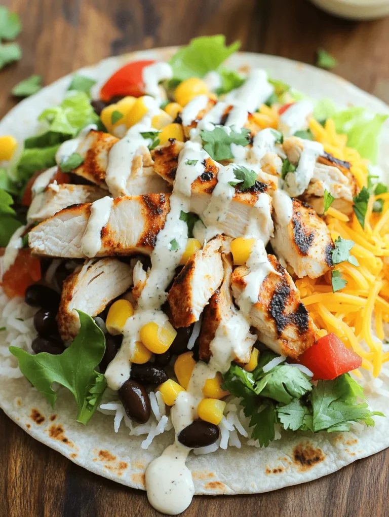 Welcome to the world of delicious, quick meals that cater to busy lifestyles and casual gatherings. The Easy Chipotle Ranch Grilled Chicken Burrito is a culinary gem that not only satisfies hunger but also delights the taste buds with its fusion of bold flavors. Imagine tender grilled chicken enveloped in a soft tortilla, all enhanced by the zesty, creamy goodness of chipotle ranch dressing. This dish is perfect for weekday dinners when time is limited, yet the craving for something delicious is strong.