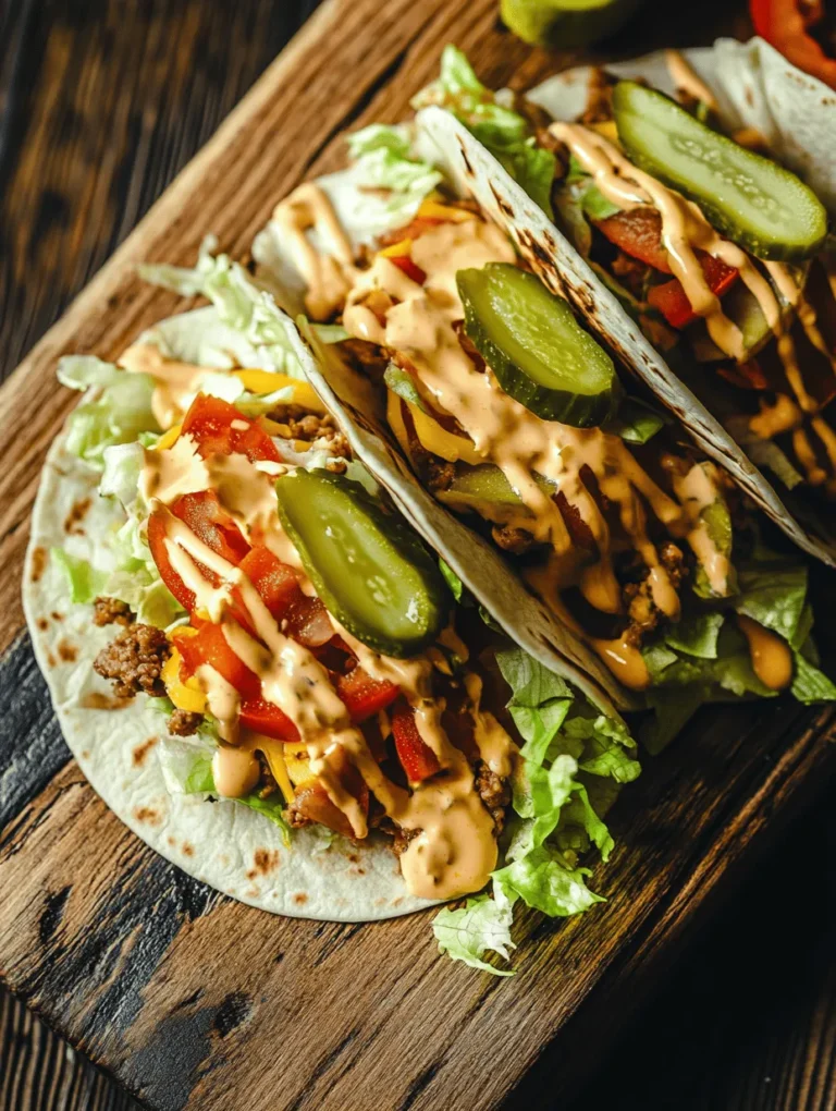 The Big Mac is an iconic symbol of fast food culture, celebrated for its unique flavor and satisfying layers. Since its introduction in 1967, this burger has become a staple for many, but what if you could enjoy that same deliciousness in a more convenient and customizable format? Enter the homemade Big Mac wraps! This recipe puts a fun spin on a classic favorite, allowing you to whip up a delightful meal that’s not only easy to make but also incredibly versatile.