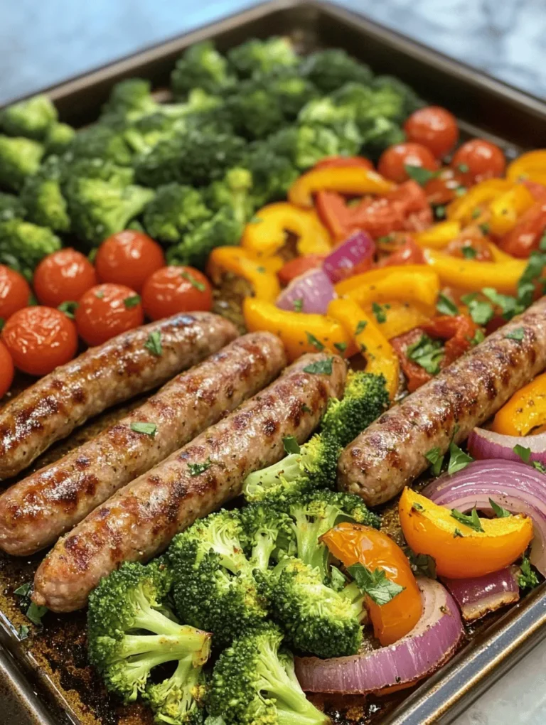 In today’s fast-paced world, one-pan meals have gained immense popularity, providing a convenient solution for busy families and meal prep enthusiasts. These dishes not only save time on cooking and cleanup but also allow for a harmonious blend of flavors, making them a favorite in kitchens everywhere. One standout recipe that perfectly embodies these qualities is the Sizzling Sheet Pan Sausage & Veggies. This hearty meal combines the savory goodness of Italian sausages with a vibrant assortment of fresh vegetables, resulting in a dish that is both delicious and nutritious.