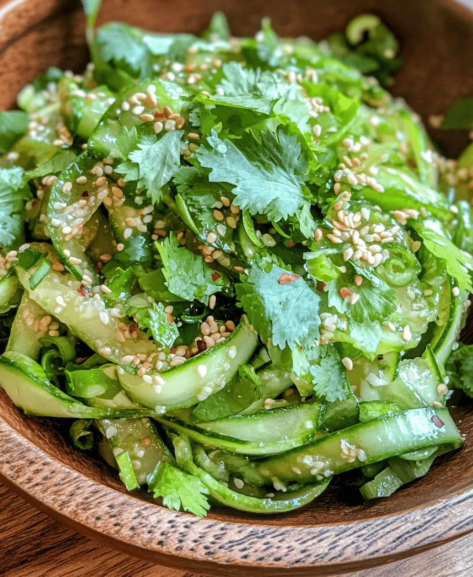 In the world of culinary delights, fresh salads often take center stage, effortlessly combining nutrition with vibrant flavors. One such dish that embodies this balance is the Crunchy Asian Cucumber Salad Delight. This refreshing salad is not only an explosion of flavors but also a quick and easy recipe that can elevate any meal. Whether served as a side dish, a light lunch, or a zesty appetizer, this salad offers a delightful crunch and a burst of tangy goodness that can tantalize the taste buds and invigorate the senses.