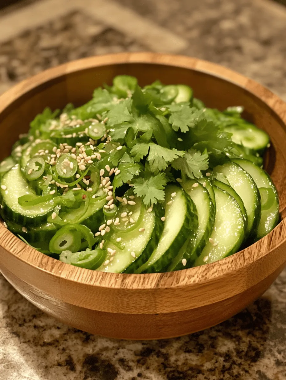In the world of culinary delights, fresh salads often take center stage, effortlessly combining nutrition with vibrant flavors. One such dish that embodies this balance is the Crunchy Asian Cucumber Salad Delight. This refreshing salad is not only an explosion of flavors but also a quick and easy recipe that can elevate any meal. Whether served as a side dish, a light lunch, or a zesty appetizer, this salad offers a delightful crunch and a burst of tangy goodness that can tantalize the taste buds and invigorate the senses.