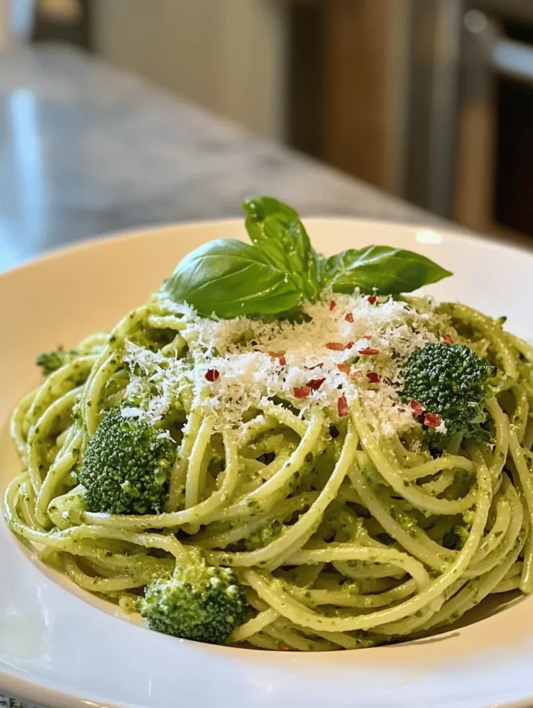 In the ever-evolving world of cooking, where convenience often meets creativity, the Vibrant Green Broccoli Pasta stands out as a delightful fusion of flavor and nutrition. This dish is not only visually appealing with its bright green hues but also embodies the essence of healthy eating without sacrificing taste. As more people gravitate towards wholesome meals that can be prepared in under 30 minutes, this pasta recipe becomes a go-to option for busy weeknights or quick lunches.