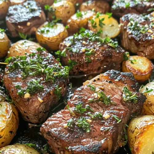In the realm of hearty comfort food, few dishes can rival the classic combination of steak and potatoes. The Garlic Butter Steak and Potatoes Skillet is a delightful creation that brings together tender sirloin steak, baby potatoes, and a medley of aromatic herbs, all coated in rich, savory garlic butter. This dish not only tantalizes the taste buds but also presents a feast for the eyes, making it an impressive option for family dinners, date nights, or even a quick weeknight meal.