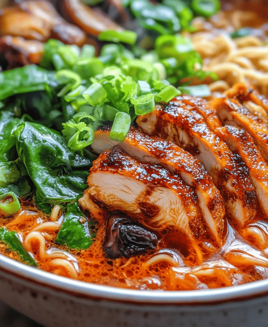 Ramen, a dish deeply rooted in Japanese culture, has become a global phenomenon, celebrated not only for its comforting qualities but also for its endless possibilities for customization. Among the myriad ramen variations, our Fiery Chicken Ramen with Creamy Garlic Sauce stands out for its vibrant flavor profile, combining the spicy kick of sriracha with a luscious, creamy garlic sauce. This recipe is not just a meal; it’s an experience that tantalizes the taste buds and warms the soul.