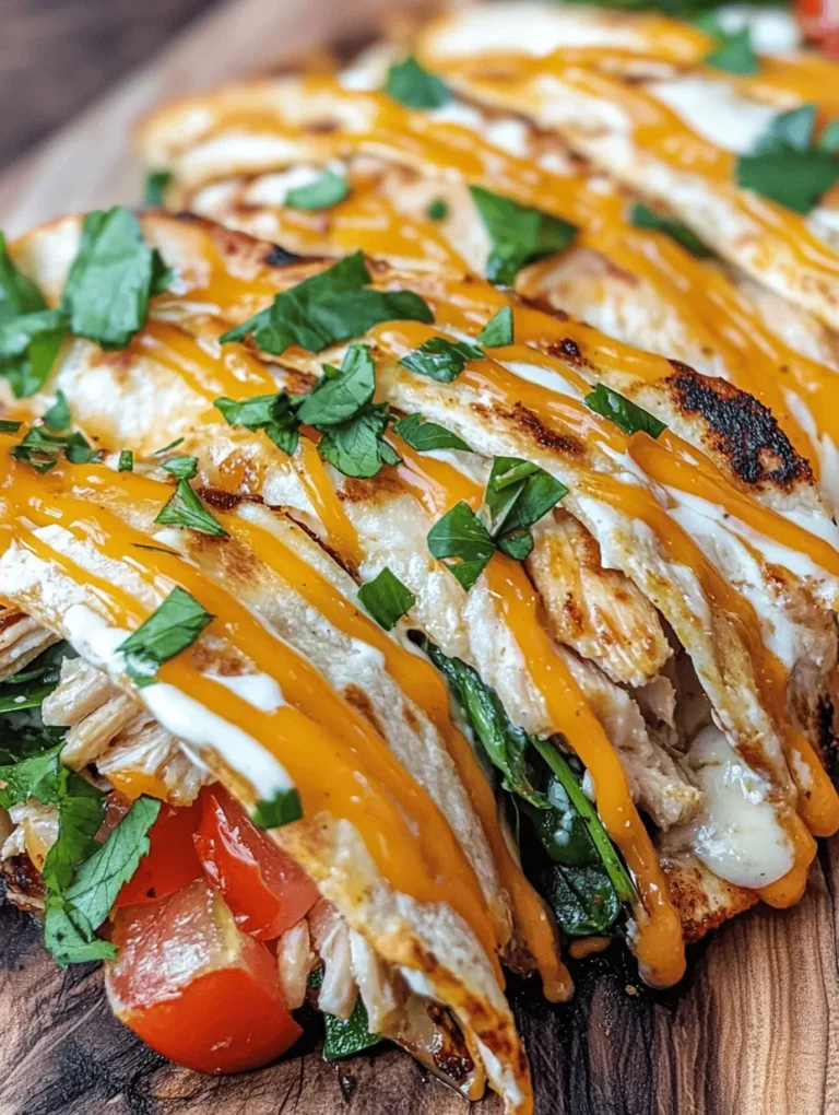 One of the biggest draws of Cheesy Garlic Chicken Wraps is their convenience. They can be whipped up in no time, making them an excellent choice for busy weeknight dinners or last-minute gatherings. The combination of shredded chicken and melted cheese creates a deliciously gooey filling that will tantalize your taste buds. In addition, the versatility of the wraps means you can easily incorporate a variety of fresh vegetables or spices, enhancing both their flavor and nutritional value.