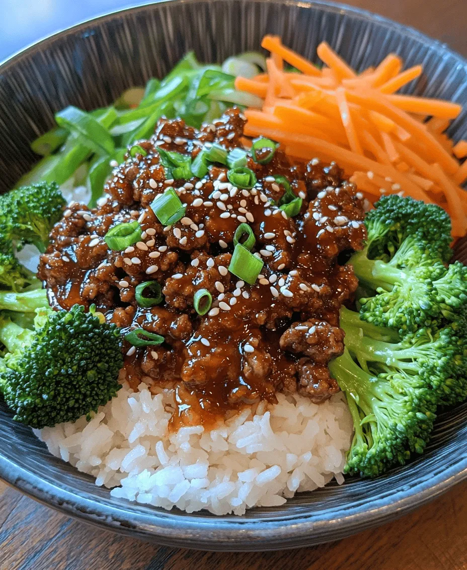 Every great dish begins with quality ingredients, and the Korean Ground Beef Bowl Delight is no exception. Each component contributes to the overall flavor and nutritional value, making it essential to understand what goes into this delightful meal.