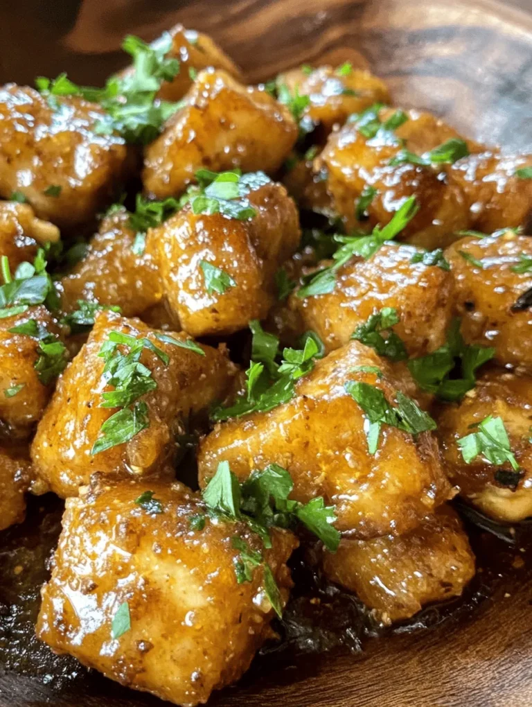 Garlic Butter Chicken Bites are a delightful dish that combines tender chicken pieces with a rich and flavorful garlic butter sauce. This recipe is a go-to for busy families, food enthusiasts, and anyone looking to whip up a delicious meal in no time. The appeal of Garlic Butter Chicken Bites lies not only in their scrumptious taste but also in their quick preparation, making them an ideal option for weeknight dinners or special occasions. With just a few simple ingredients, you can create a dish that is both satisfying and impressive, sure to please everyone at the table.