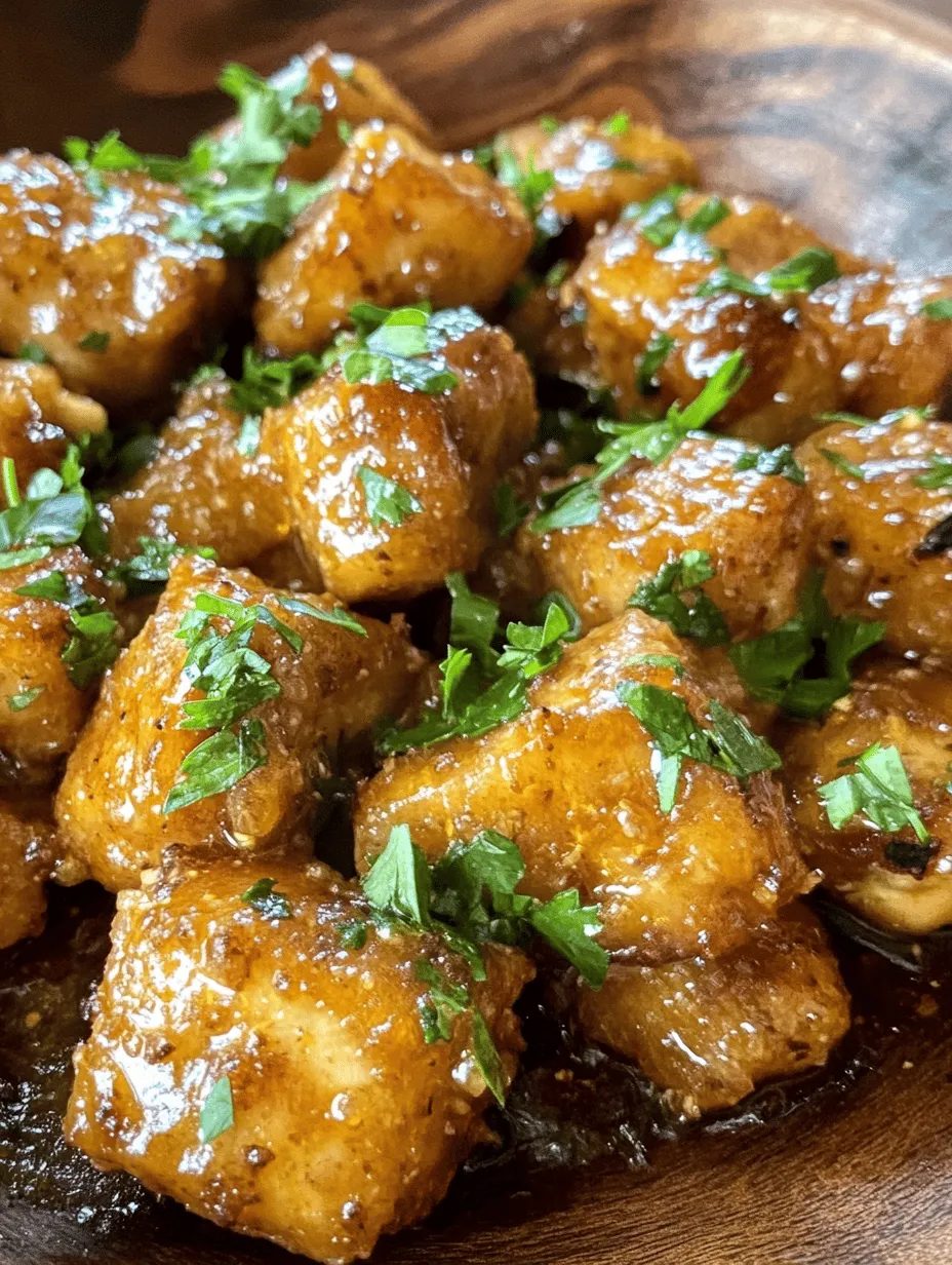 Garlic Butter Chicken Bites are a delightful dish that combines tender chicken pieces with a rich and flavorful garlic butter sauce. This recipe is a go-to for busy families, food enthusiasts, and anyone looking to whip up a delicious meal in no time. The appeal of Garlic Butter Chicken Bites lies not only in their scrumptious taste but also in their quick preparation, making them an ideal option for weeknight dinners or special occasions. With just a few simple ingredients, you can create a dish that is both satisfying and impressive, sure to please everyone at the table.