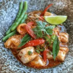 Drunken Noodles, known in Thailand as "Pad Kee Mao," is a beloved dish that perfectly embodies the vibrant flavors and culinary traditions of Thai cuisine. This stir-fried noodle dish is a harmonious blend of wide rice noodles, fresh vegetables, aromatic herbs, and a choice of protein that creates a delightful medley in every bite. Often served with a spicy kick, Drunken Noodles is favored for its balance of savory and slightly sweet flavors, making it a popular choice among street food vendors and home cooks alike.