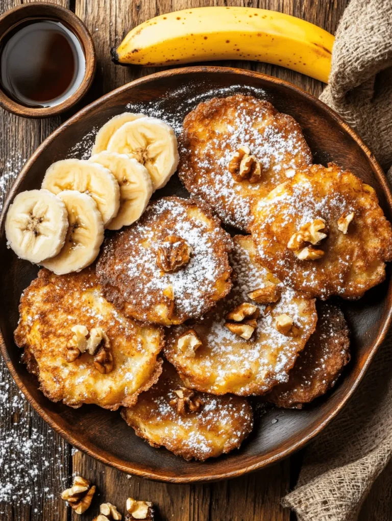 Banana fritters are a delightful fusion of sweetness and texture, capturing the essence of ripe bananas in a warm, crispy coating. These delectable bites have become a favorite for many, appealing to both the young and the young-at-heart. Not only are banana fritters easy to make, but they also come together quickly, making them a perfect option for busy mornings or spontaneous snack cravings. Whether you’re looking for a satisfying breakfast to kickstart your day or a snack to enjoy with friends, these banana fritters are sure to hit the spot.