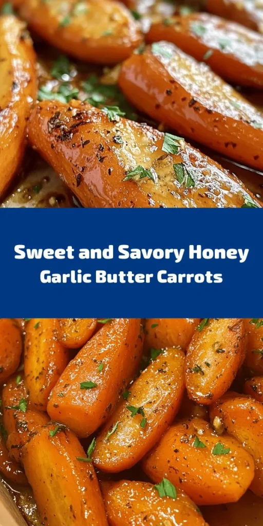 Discover the irresistible sweetness of Honey Garlic Butter Roasted Carrots! This simple recipe brings together tender carrots, melted butter, honey, and garlic, all roasted to perfection. Just toss, bake, and enjoy a delicious side dish that's perfect for any meal. With only a few ingredients and 35 minutes, you can elevate your dining experience. Don’t forget to garnish with fresh parsley for an extra touch! Perfect for family gatherings or weeknight dinners.