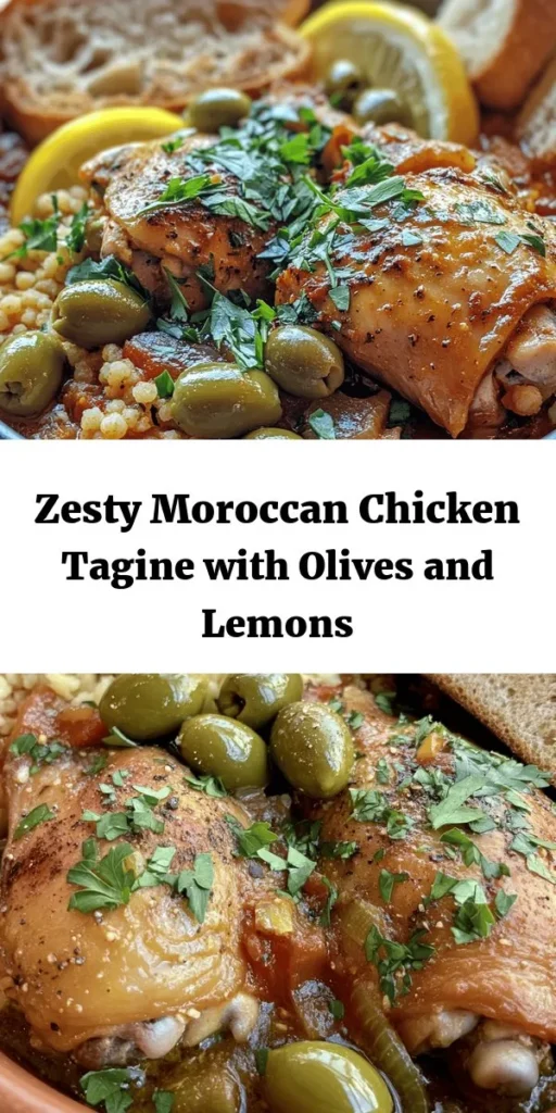Experience the flavors of Morocco with this delicious Chicken Tagine featuring tender thighs, aromatic spices, olives, and zesty preserved lemons. This one-pot wonder is easy to make, with a heavenly blend of cumin, coriander, and cinnamon that will fill your kitchen with irresistible aromas. Perfectly served with fluffy couscous or crusty bread, it's a meal the whole family will love. Enjoy a taste of North Africa right at home!