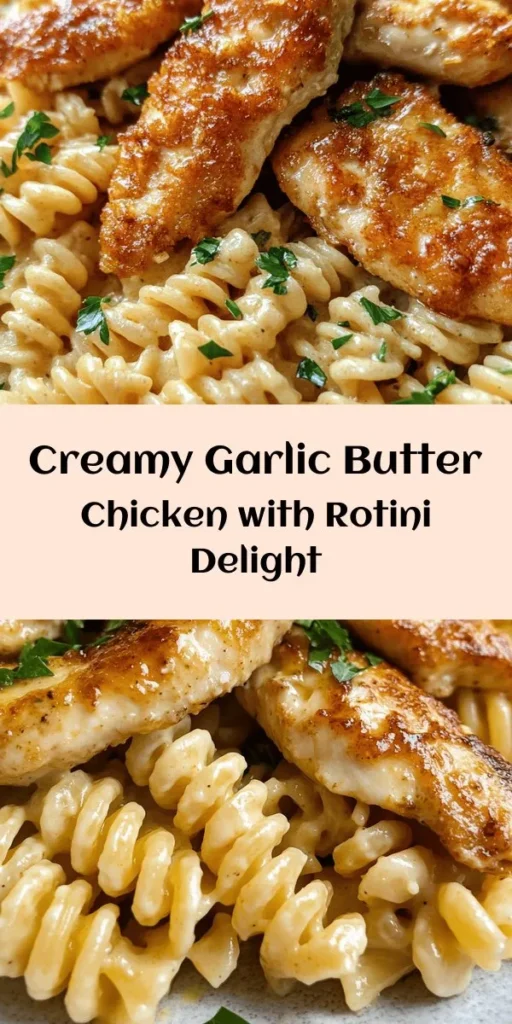 Indulge in a deliciously creamy Garlic Butter Chicken & Rotini in Parmesan Sauce that’s sure to impress! This comforting dish features tender chicken breasts sautéed to perfection and mixed with rotini pasta in a rich, garlic-infused sauce. With just a few simple ingredients like heavy cream, butter, and freshly grated Parmesan, you’ll have a quick and satisfying meal ready in just 40 minutes. Perfect for family dinners or cozy nights in, this recipe is a must-try!