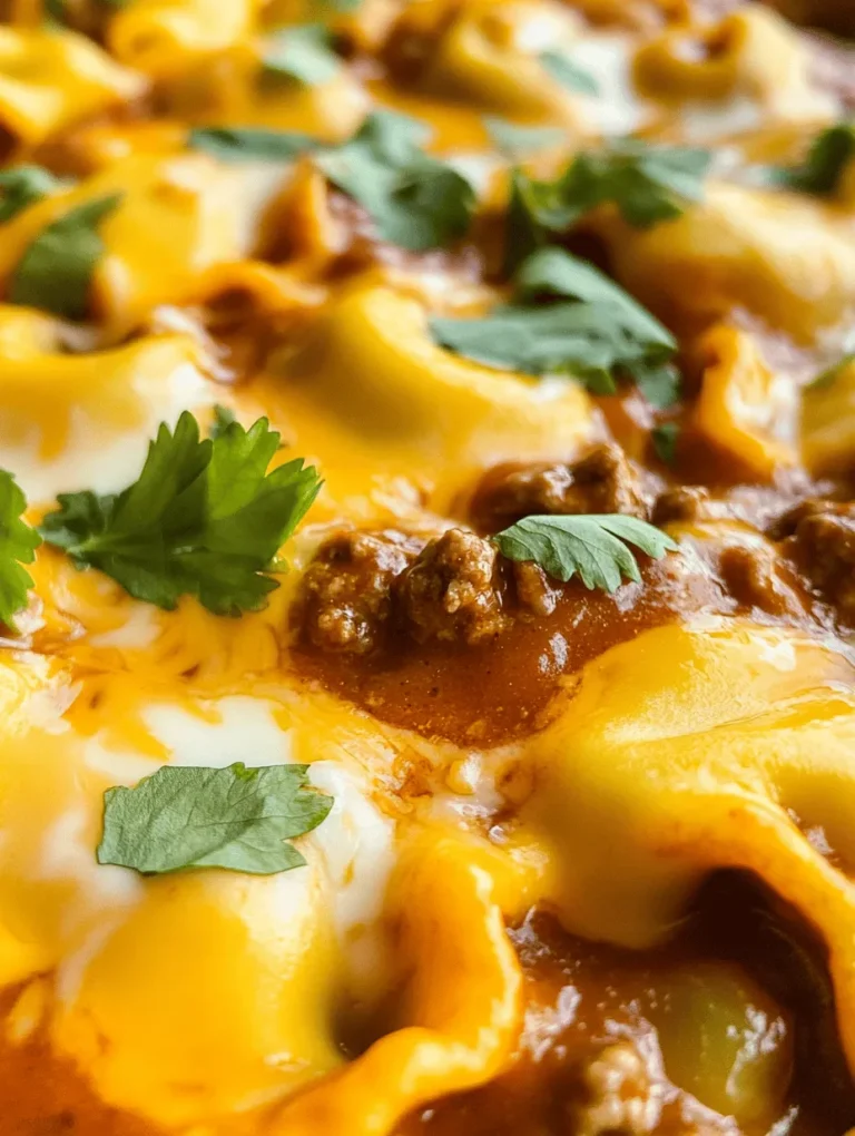If you're on the lookout for a dish that brings comfort and coziness to the dinner table, look no further than Cheesy Beef Enchilada Tortellini. This delightful fusion meal combines the rich, flavorful elements of Mexican cuisine with the beloved Italian pasta, tortellini. Imagine tender cheese-filled pasta enveloped in a robust enchilada sauce, topped with a gooey layer of melted cheese. Not only is this dish a feast for the senses, but it also delivers the perfect balance of flavors that resonate with families, making it a go-to weeknight meal.