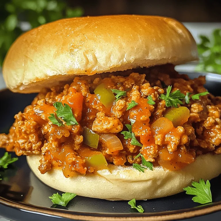 If you're seeking a meal that bursts with flavor yet remains easy to prepare, look no further than Sizzling Cajun Chicken Sloppy Joes. This unique twist on the classic American sloppy joe infuses the beloved dish with the bold and zesty flavors of Cajun cuisine. Imagine a savory filling made from ground chicken, enveloped in a luscious sauce, and served on a soft bun—it's comfort food that doesn't sacrifice flavor for convenience.
