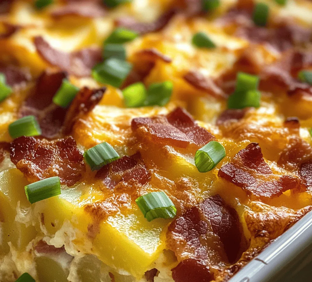 Breakfast casseroles have become a beloved staple in many households, offering a convenient and hearty meal option that can cater to a crowd or provide tasty leftovers for busy mornings. These one-dish wonders are perfect for those who want to enjoy a warm, fulfilling breakfast without the hassle of cooking individual plates. Among the myriad of breakfast casserole recipes, the Cheesy Bacon Potato Breakfast Casserole stands out with its mouthwatering combination of flavors and textures. Imagine layers of tender potatoes, crispy bacon, and gooey cheese baked to perfection, making it a true breakfast delight.