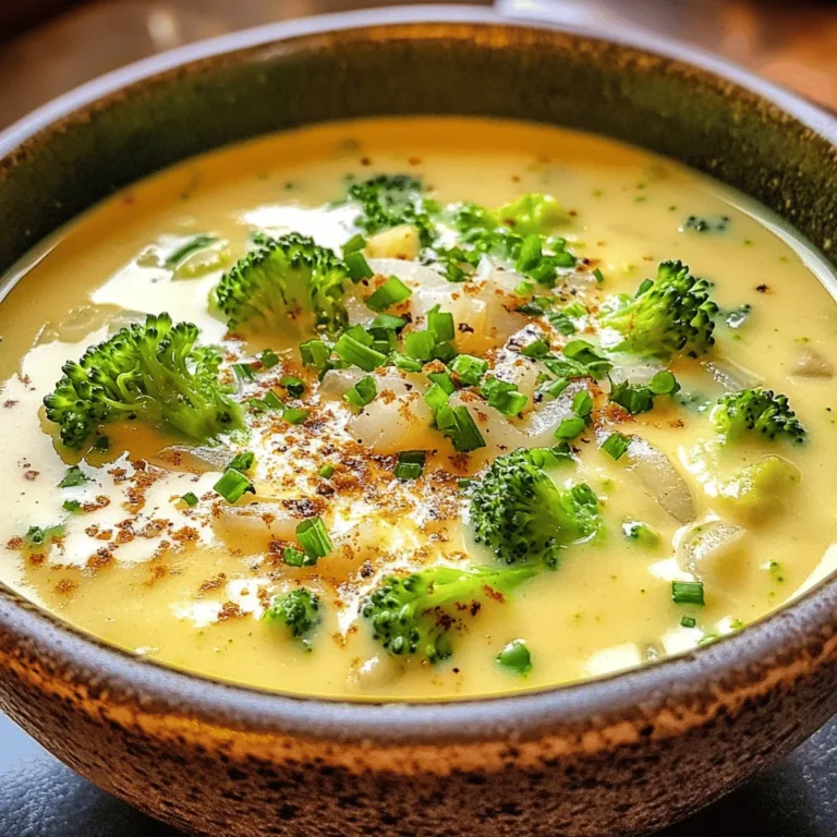 There’s something inherently comforting about a warm bowl of soup, especially on a chilly day or during those moments when you need a little culinary hug. Enter Cheesy Broccoli Bliss Soup—a delightful concoction that balances the rich creaminess of cheese with the vibrant freshness of broccoli. This soup is a crowd-pleaser, appealing to both adults and children alike, making it the perfect addition to family dinners or a cozy night in.