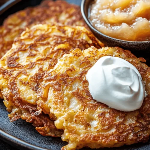 Crispy German potato pancakes, known as Kartoffelpuffer, embody the essence of comfort food in German cuisine. These delightful pancakes are not just a staple dish; they are a cherished part of family gatherings, festive celebrations, and street food markets across Germany. With their golden-brown exterior and soft, tender interior, they offer a satisfying crunch that appeals to all ages. Whether enjoyed during Oktoberfest or as a cozy meal on a chilly evening, Kartoffelpuffer have a unique ability to evoke nostalgia and warmth.