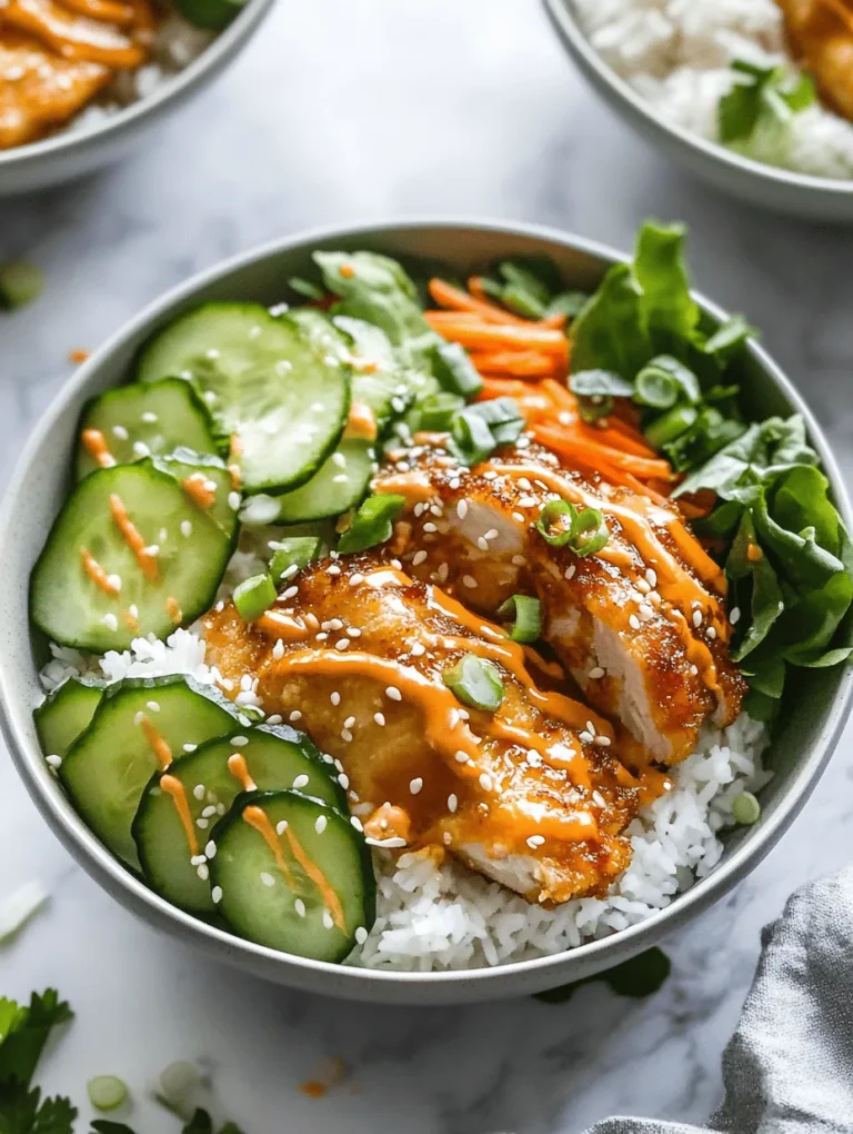 The star of the Bang Bang Chicken Bowls is undoubtedly the rich and flavorful Bang Bang sauce. This sauce is a delightful combination of five key ingredients: mayonnaise, sweet chili sauce, sriracha, honey, and rice vinegar. Each ingredient plays a crucial role in creating the perfect balance of flavors.