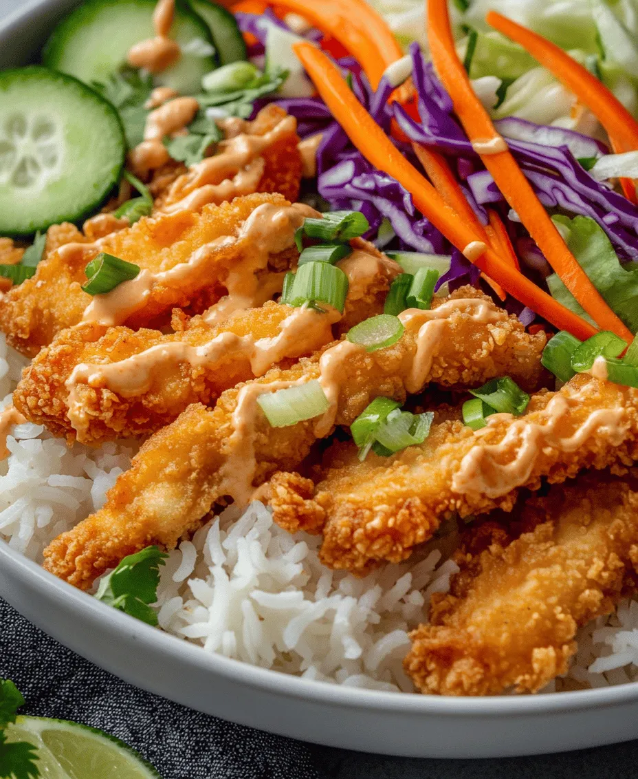 Welcome to the world of Bang Bang Chicken Bowl, a dish that has captured the hearts and palates of food lovers everywhere. This vibrant bowl, brimming with flavor, features succulent chicken, a creamy, spicy sauce, and an array of fresh toppings that come together to create a satisfying meal. The Bang Bang Chicken Bowl is not just another meal; it’s a culinary experience that combines textures and flavors in a way that is as appealing to the eye as it is to the taste buds.