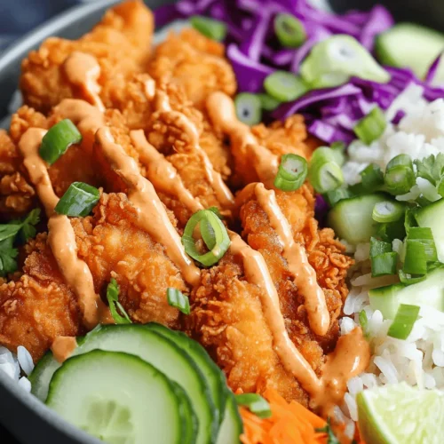 Welcome to the world of Bang Bang Chicken Bowl, a dish that has captured the hearts and palates of food lovers everywhere. This vibrant bowl, brimming with flavor, features succulent chicken, a creamy, spicy sauce, and an array of fresh toppings that come together to create a satisfying meal. The Bang Bang Chicken Bowl is not just another meal; it’s a culinary experience that combines textures and flavors in a way that is as appealing to the eye as it is to the taste buds.