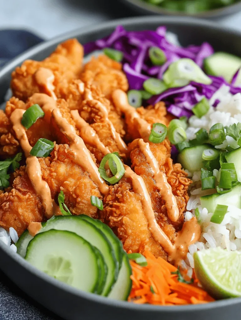 Welcome to the world of Bang Bang Chicken Bowl, a dish that has captured the hearts and palates of food lovers everywhere. This vibrant bowl, brimming with flavor, features succulent chicken, a creamy, spicy sauce, and an array of fresh toppings that come together to create a satisfying meal. The Bang Bang Chicken Bowl is not just another meal; it’s a culinary experience that combines textures and flavors in a way that is as appealing to the eye as it is to the taste buds.