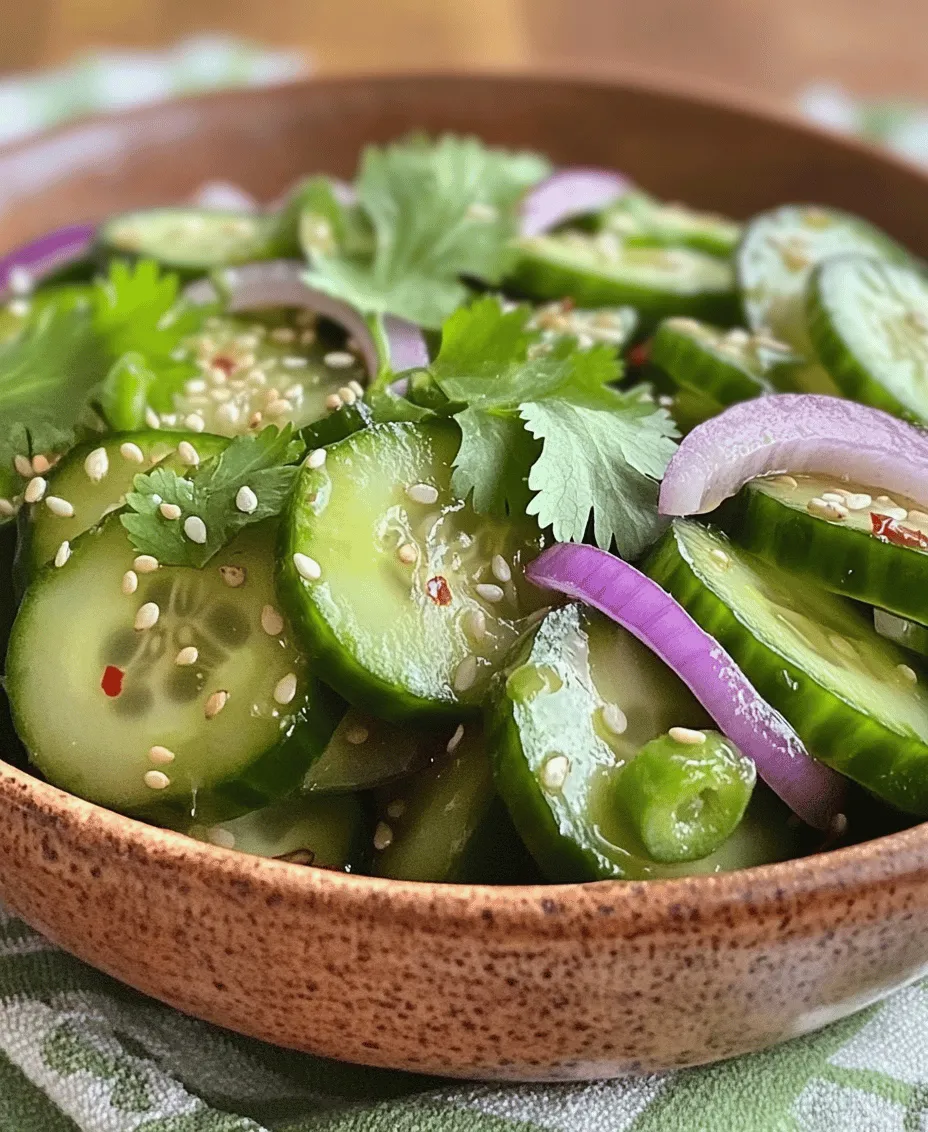 Asian cucumber salads have long been cherished in various culinary traditions across Asia, celebrated for their vibrant flavors and refreshing qualities. These salads are not only visually appealing but also embody a delightful balance of taste, texture, and nutrition. With a wide array of regional variations, Asian cucumber salads have made their mark from the bustling streets of Thailand to the serene dining tables of Japan. Their popularity stems from the use of fresh ingredients, which highlight the natural flavors of the vegetables while offering a crisp and refreshing burst in every bite.