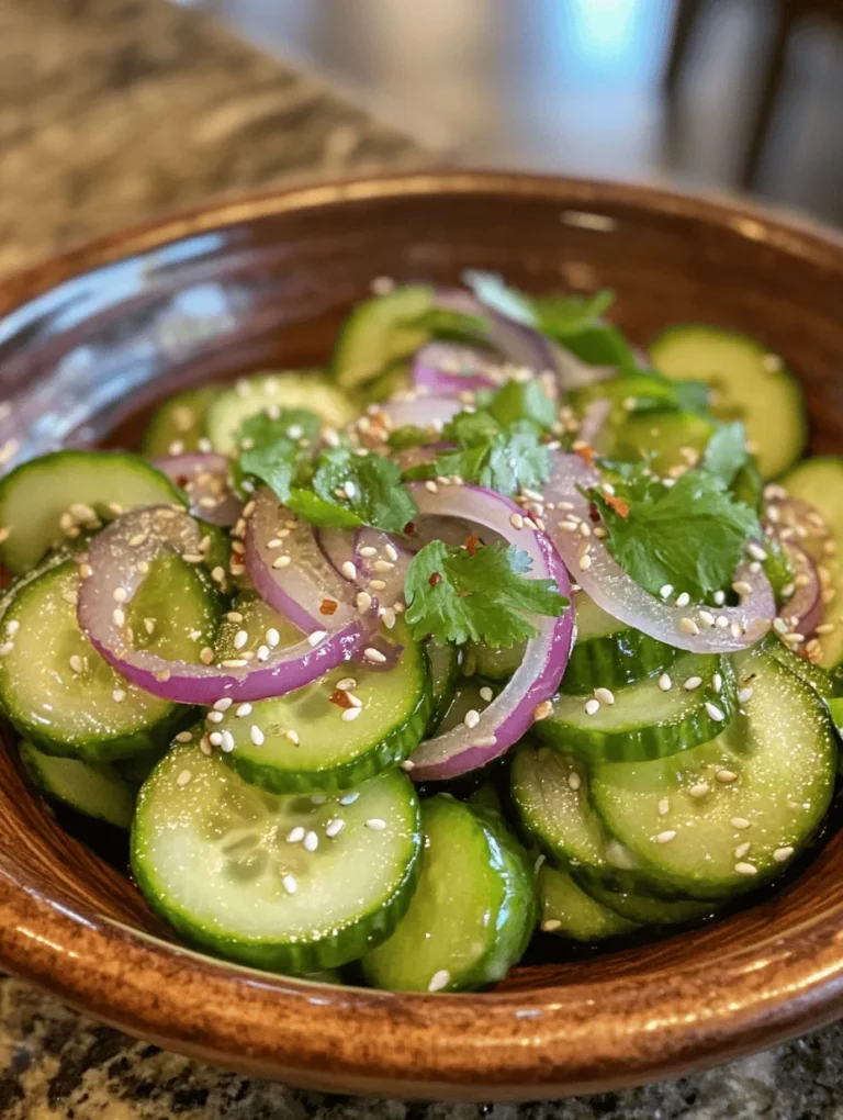 Asian cucumber salads have long been cherished in various culinary traditions across Asia, celebrated for their vibrant flavors and refreshing qualities. These salads are not only visually appealing but also embody a delightful balance of taste, texture, and nutrition. With a wide array of regional variations, Asian cucumber salads have made their mark from the bustling streets of Thailand to the serene dining tables of Japan. Their popularity stems from the use of fresh ingredients, which highlight the natural flavors of the vegetables while offering a crisp and refreshing burst in every bite.