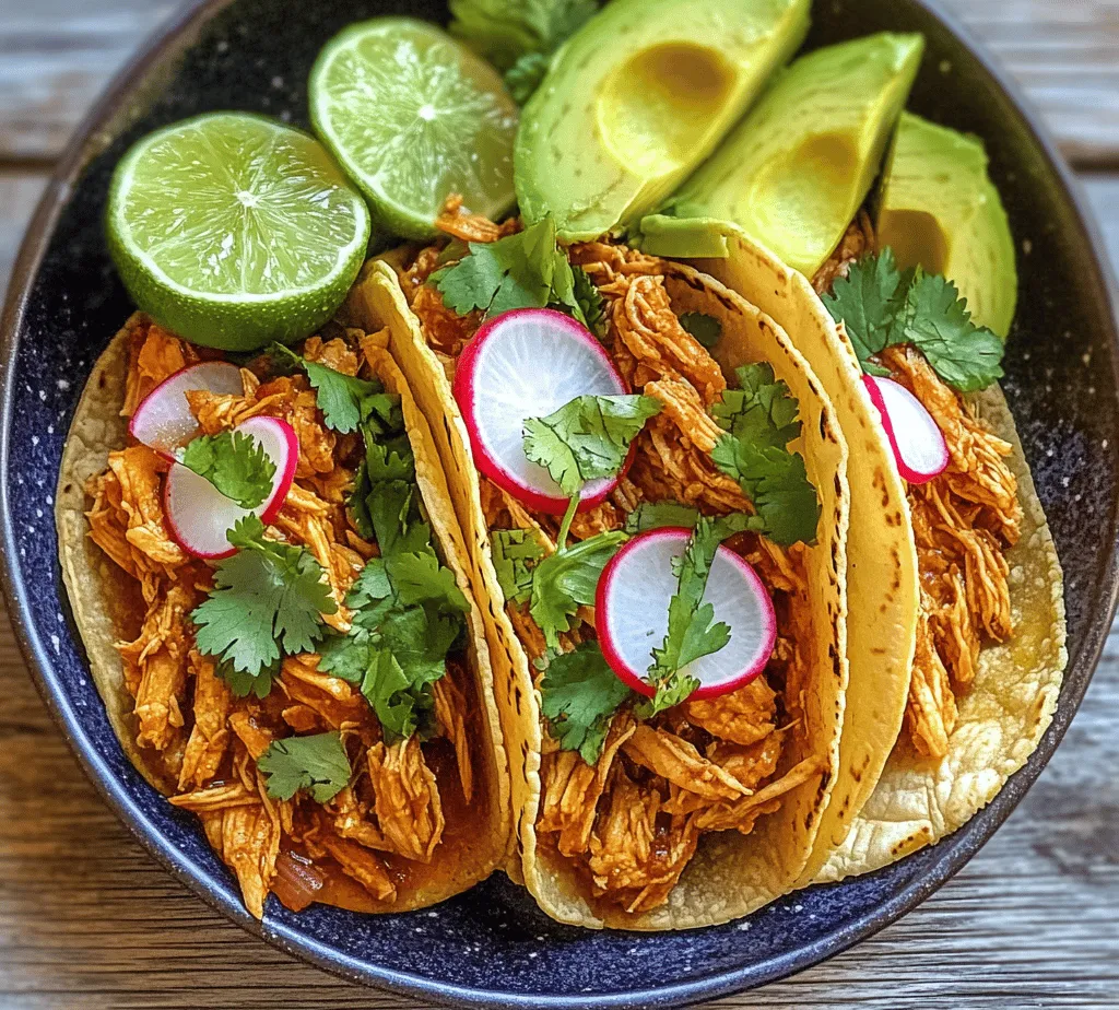 Chicken Tinga is a beloved dish that hails from the Puebla region of Mexico, celebrated for its rich flavors and comforting textures. This traditional recipe showcases the beautiful balance of smoky, spicy, and savory elements that characterize Mexican cuisine. The heart of Chicken Tinga lies in its tender chicken, which is cooked to perfection and enveloped in a vibrant sauce made from tomatoes, spices, and chipotle peppers. The dish serves as the perfect filling for tacos, offering a satisfying meal that is equally delicious and simple to prepare at home.