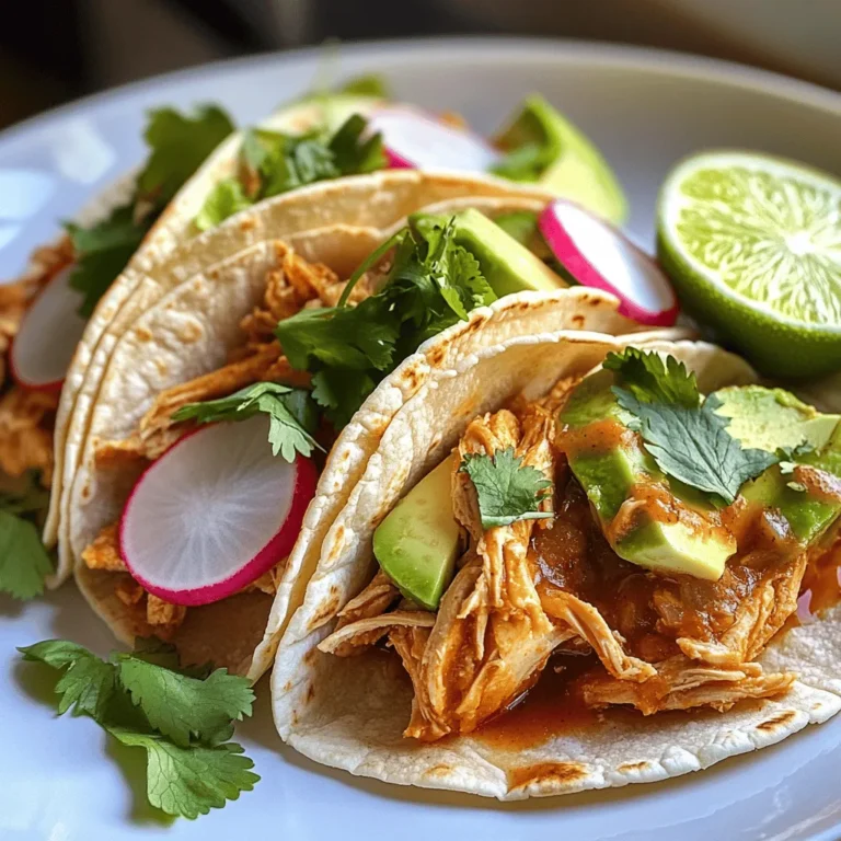 Chicken Tinga is a beloved dish that hails from the Puebla region of Mexico, celebrated for its rich flavors and comforting textures. This traditional recipe showcases the beautiful balance of smoky, spicy, and savory elements that characterize Mexican cuisine. The heart of Chicken Tinga lies in its tender chicken, which is cooked to perfection and enveloped in a vibrant sauce made from tomatoes, spices, and chipotle peppers. The dish serves as the perfect filling for tacos, offering a satisfying meal that is equally delicious and simple to prepare at home.