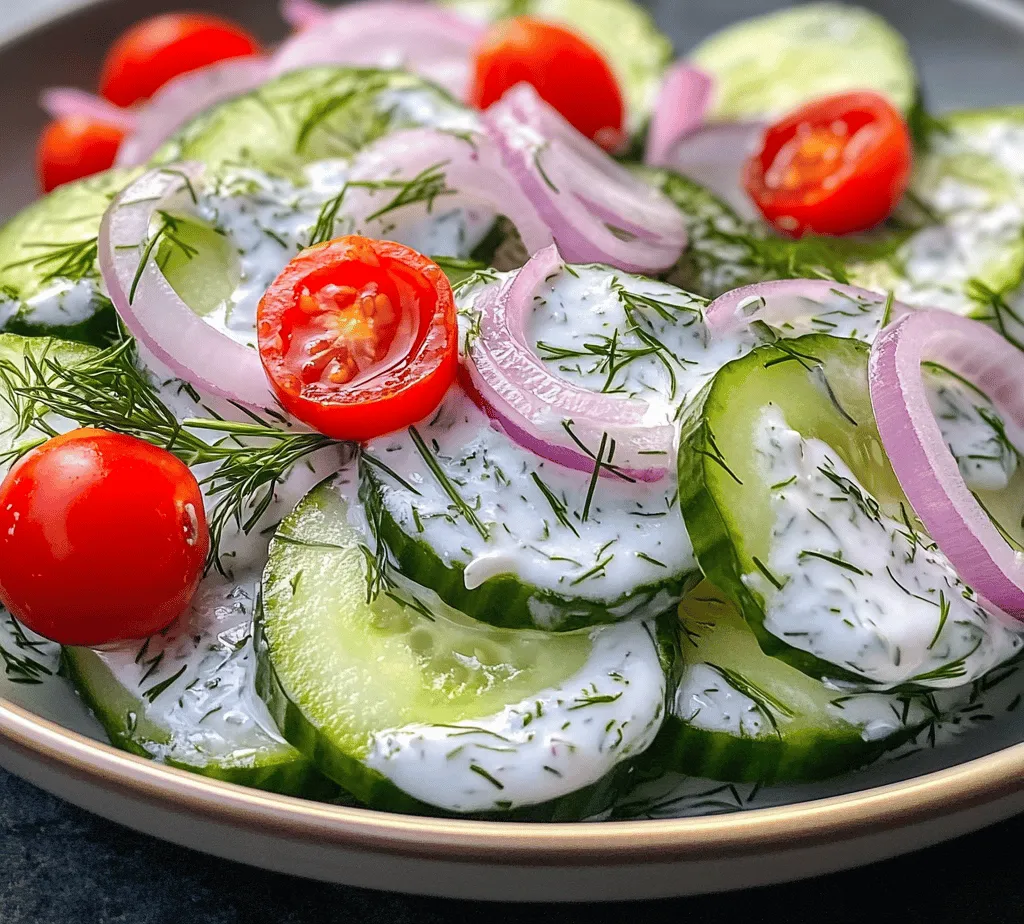As the sun shines brightly and the warmth of summer fills the air, there’s nothing quite as invigorating as a bowl of Refreshing Cucumber Dill Salad. This vibrant salad is characterized by its crisp textures and zesty flavors, making it an ideal side dish for barbecues, picnics, or a light lunch. Packed with fresh ingredients, this salad not only tantalizes the taste buds but also offers a nutritious option that can complement a variety of meals.