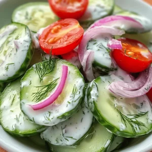 As the sun shines brightly and the warmth of summer fills the air, there’s nothing quite as invigorating as a bowl of Refreshing Cucumber Dill Salad. This vibrant salad is characterized by its crisp textures and zesty flavors, making it an ideal side dish for barbecues, picnics, or a light lunch. Packed with fresh ingredients, this salad not only tantalizes the taste buds but also offers a nutritious option that can complement a variety of meals.